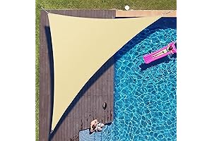 ColourTree Beige Right Triangle Shade Sail Sun Shade