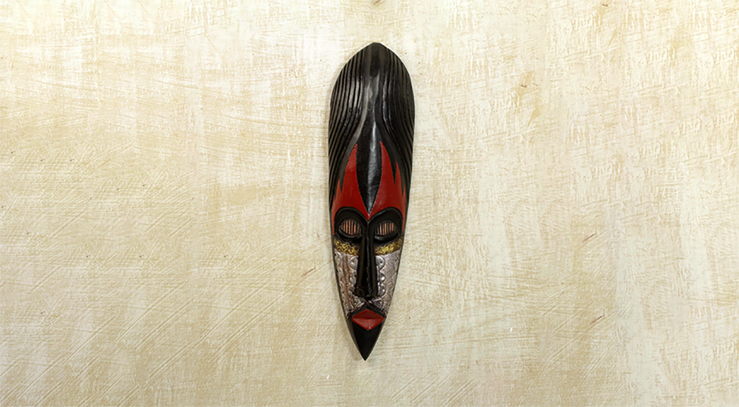 Amazon.com: NOVICA Black and Red Hand Carved Nigerian Wood Wall