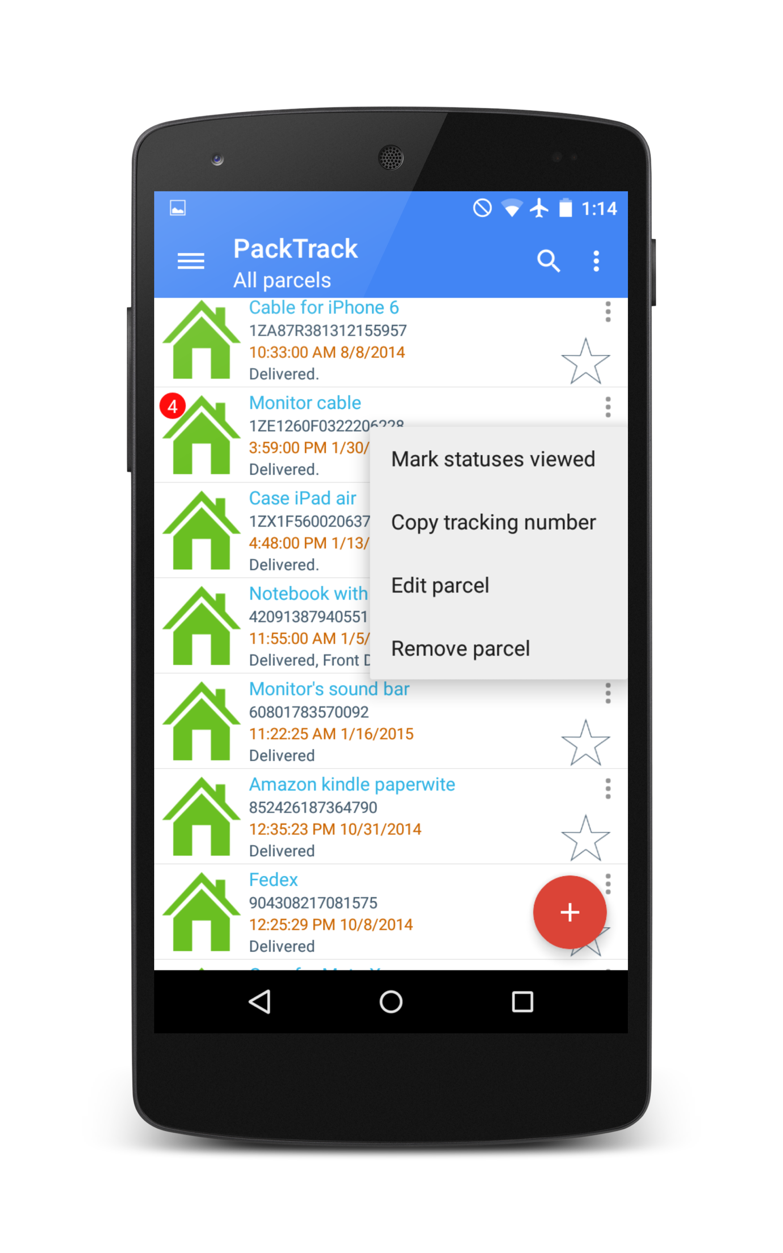 PackTrack Auto Tracking System - App on Amazon Appstore