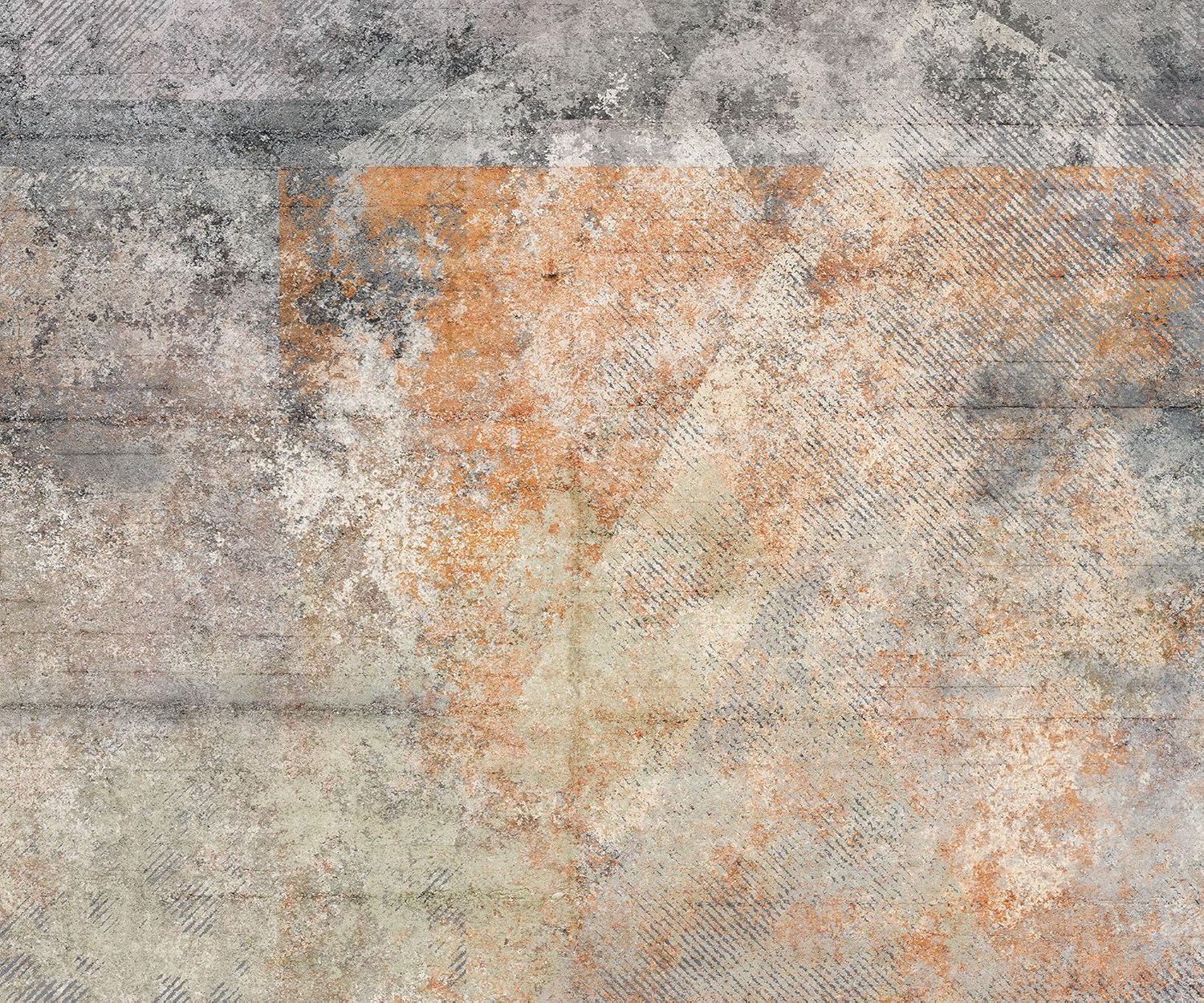 Komar 166-DV3 Non-Woven Photo Wallpaper, Surface Wallpaper, Wall Decoration, Concrete Look, Concrete Wall, Stone Wall-166-DV3, Colourful, 300 x 250 cm (Width x Height), Pack of 3
