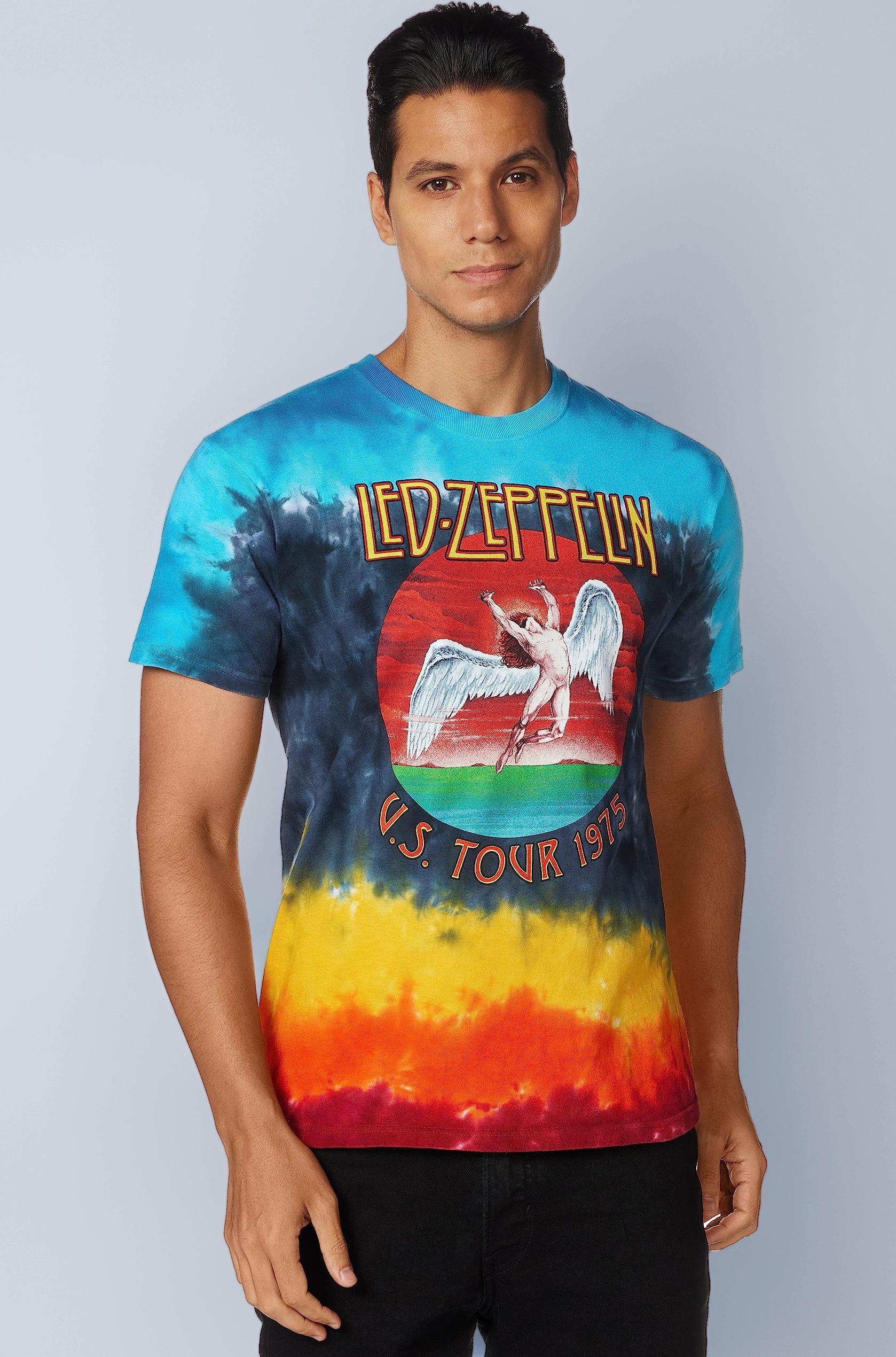 Liquid Blue Men's Led Zeppelin Icarus 1975 T-Shirt