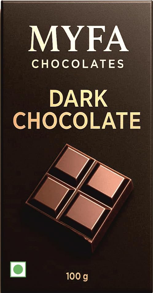 Image of Myfa Chocolates Premium Dark Chocolate Bar | Handcrafted, Sweet and Bitter Flavour
