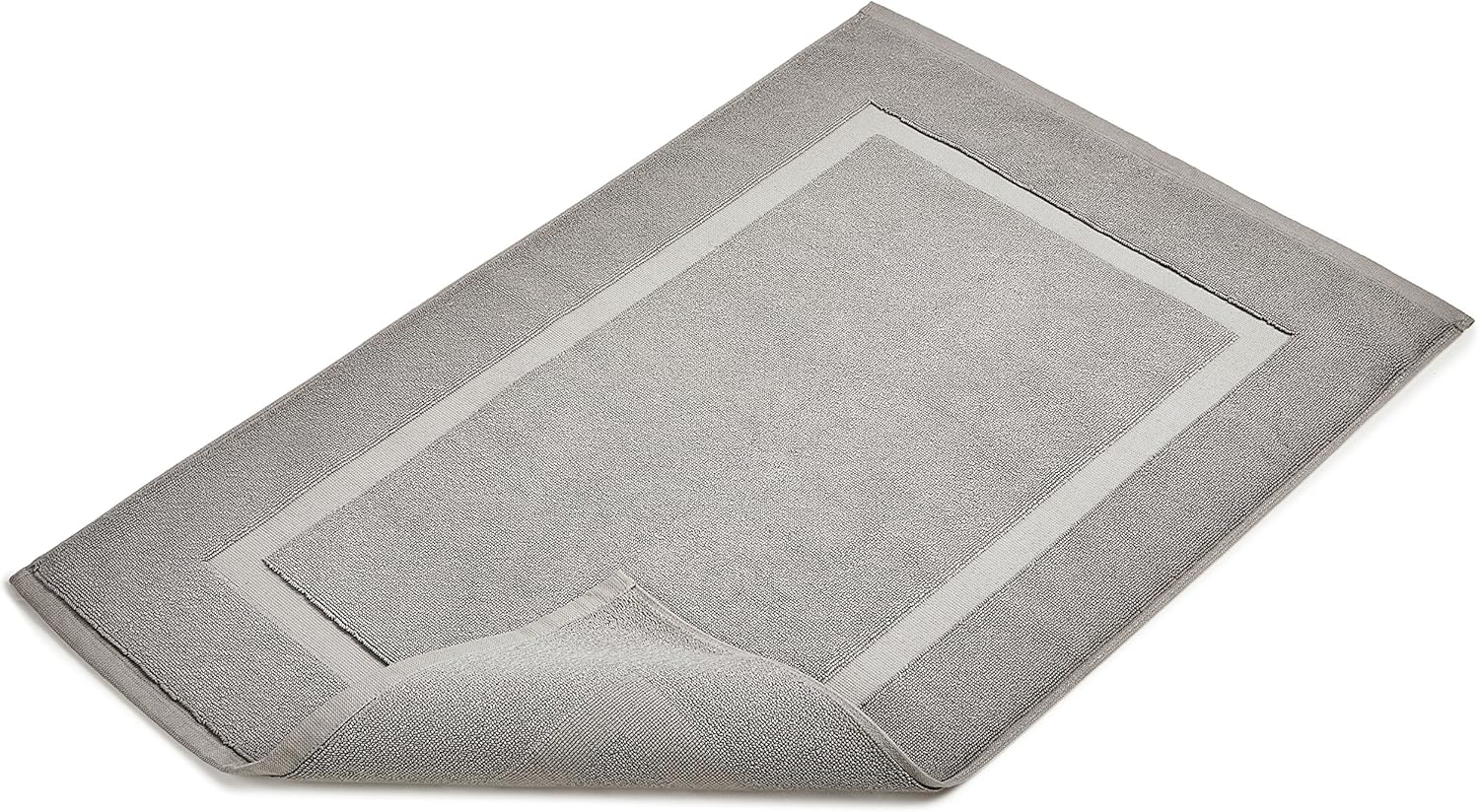  Basics Banded Bathroom Bath Rug Mat - 20 x 31 Inch, Grey, Pack of 4 : Home & Kitchen