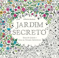 Jardim secreto: Livro de colorir e caça ao tesouro antiestresse