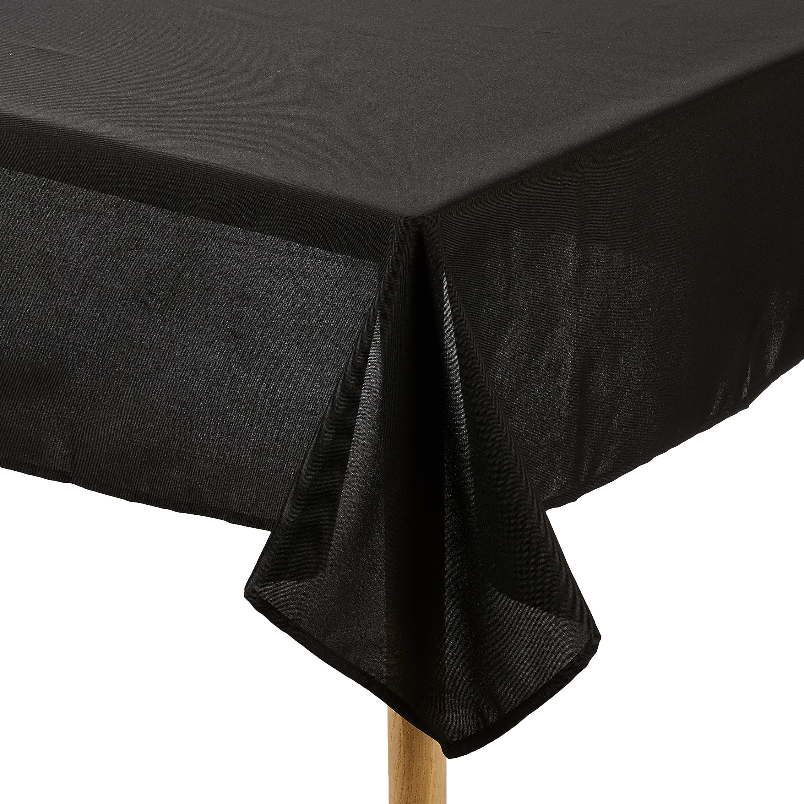 Soleil d'Ocre Nappe rectangle anti-tâches Nappe anti-tâches alix noir 140x240 cm