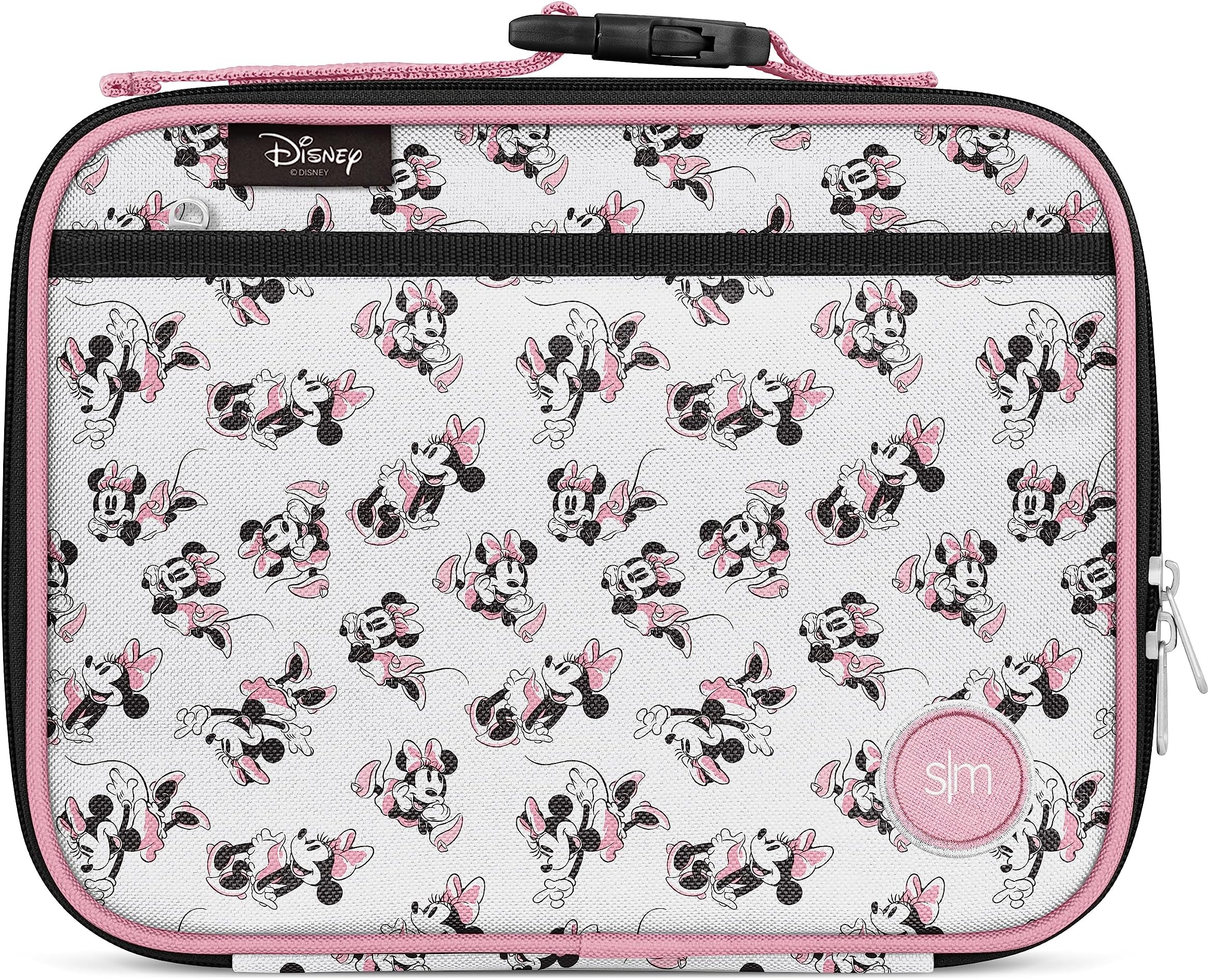 Simple Modern Disney Kids Lunch Box for School | Reusable Insulated Lunch Bag for Toddler, Girl, and Boy | Meal Containers with Exterior & Interior Pockets | Hadley Collection | Minnie Mouse Retro
