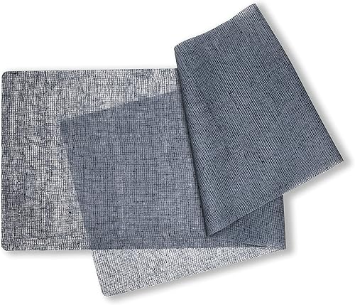modern-twist Camino de mesa 100% silicona de grado alimenticio, decoración del hogar de mesa, impermeable y reutilizable, lino - mezclilla