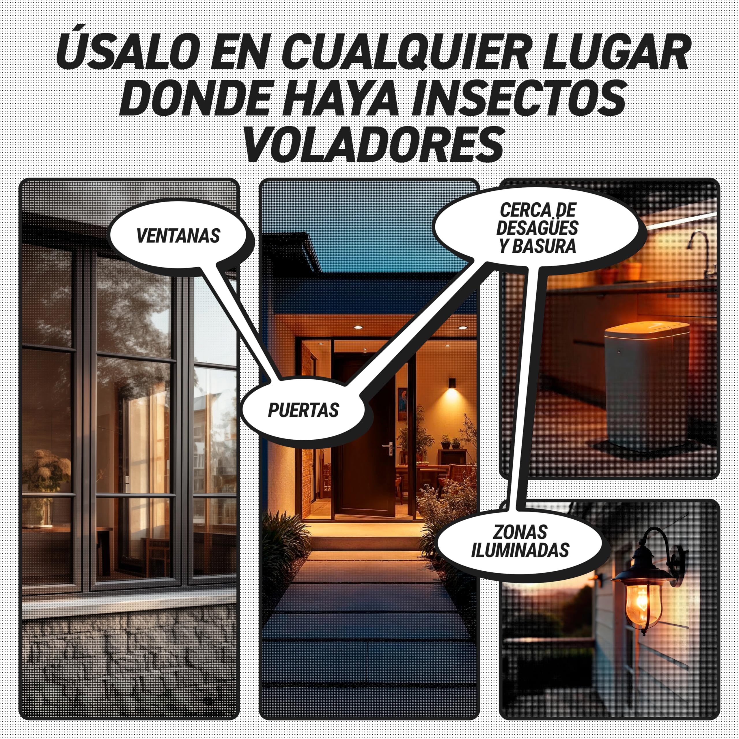 RepellShield® Repelente Insectos Voladores -500ml- Anti Mosquitos, Moscas, Avispas, Polillas y Más - Uso Interior y Exterior - Sin Manchas, Fácil de Usar - Spray Antimosquitos