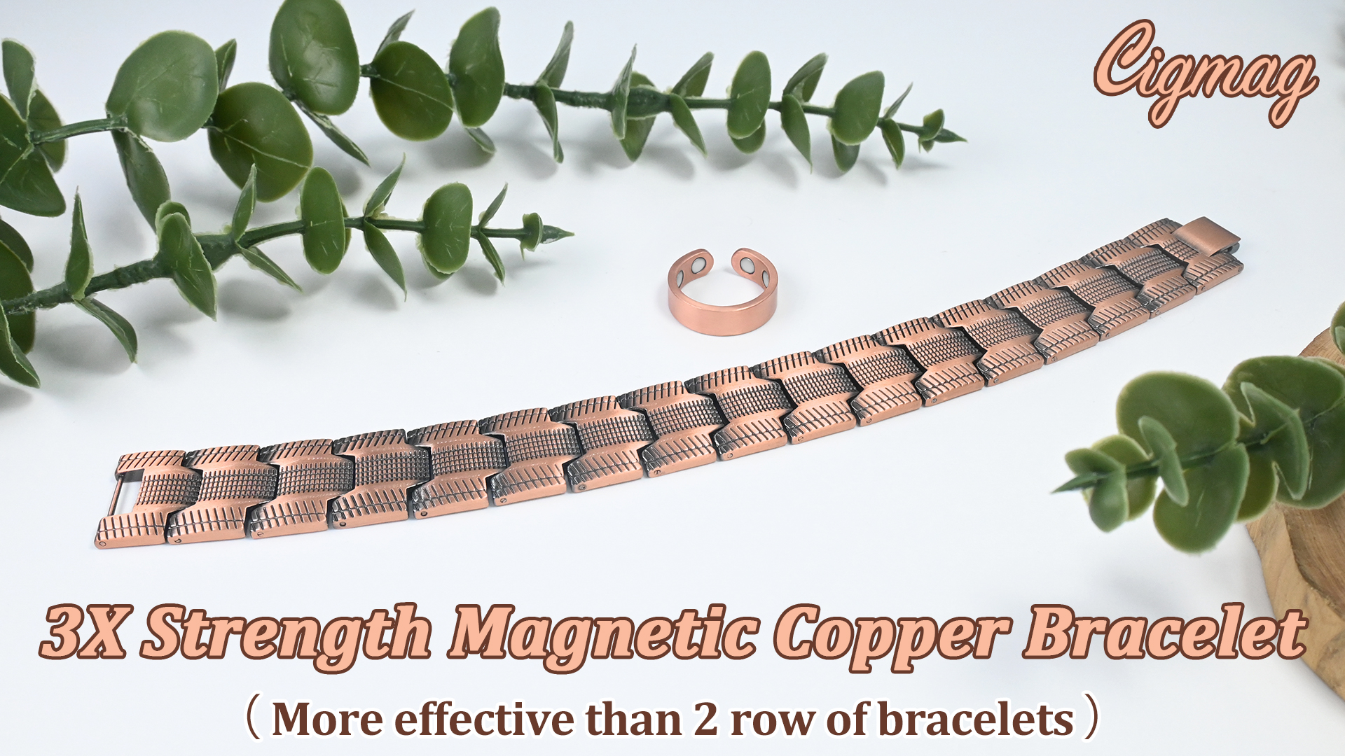 Amazon.com: Cigmag 3X Copper Bracelet for Men Triple Ultra