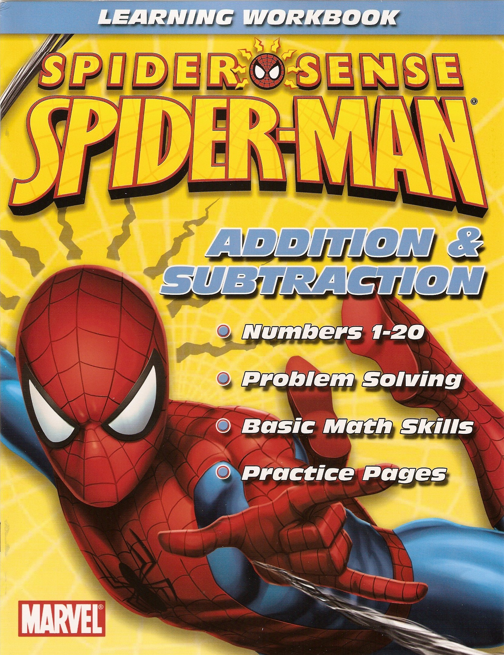 Spider-Man Addition & Subtraction Learning Workbook