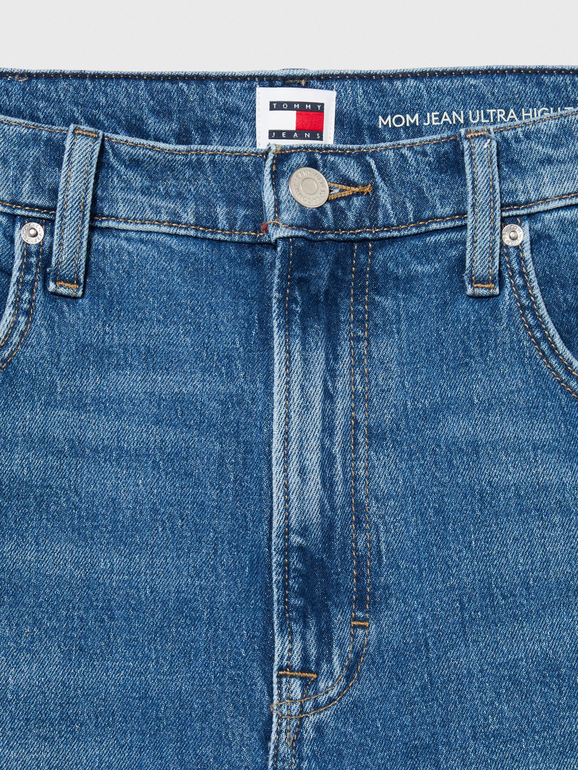Tommy Jeans Mom Jean Uh Tpr Ch0130 Dw0dw19245 - Stożkowy Kobiety