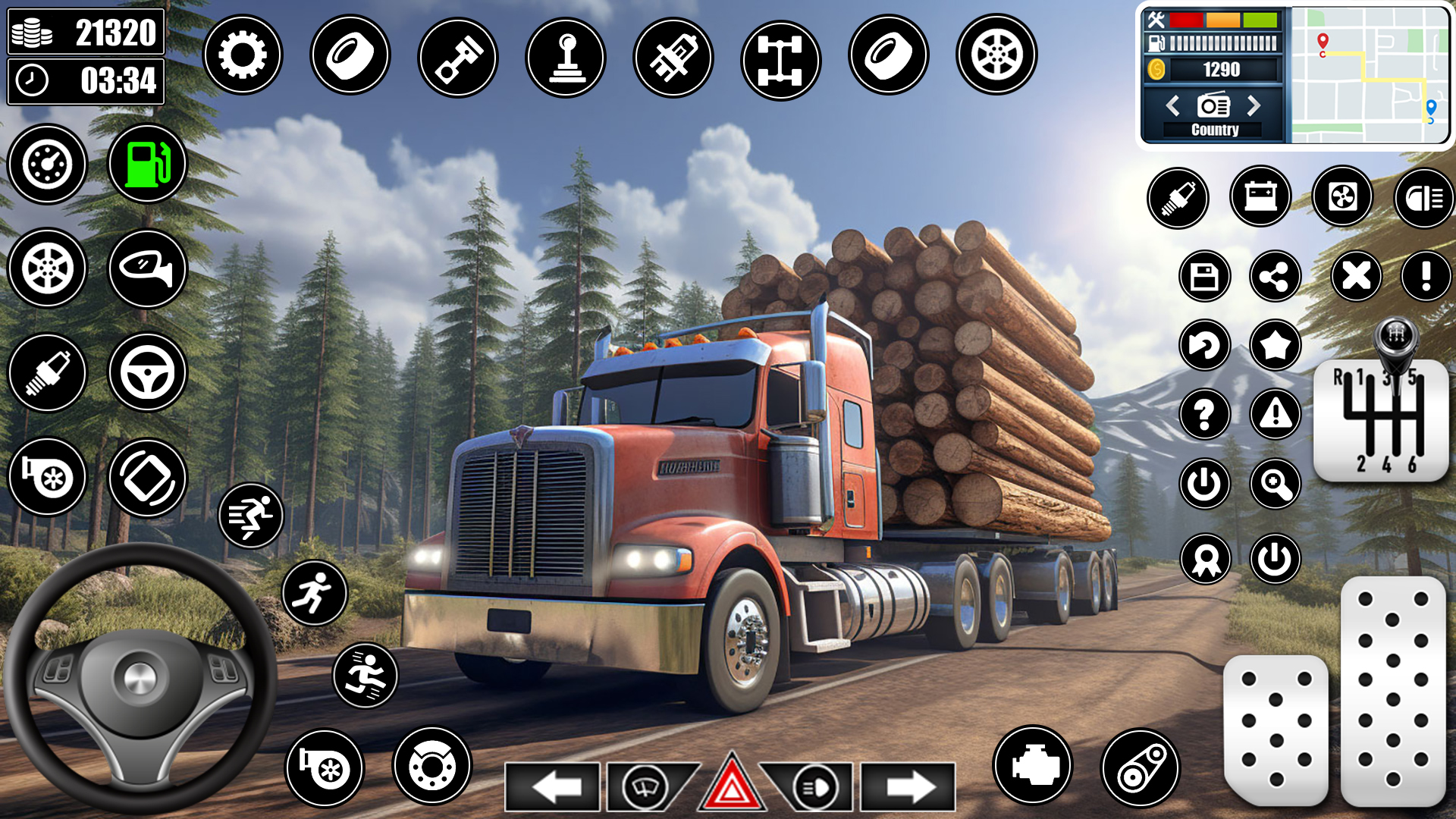 Cargo Transporter Game 2024 Log Transporter Offroad Truck Driving