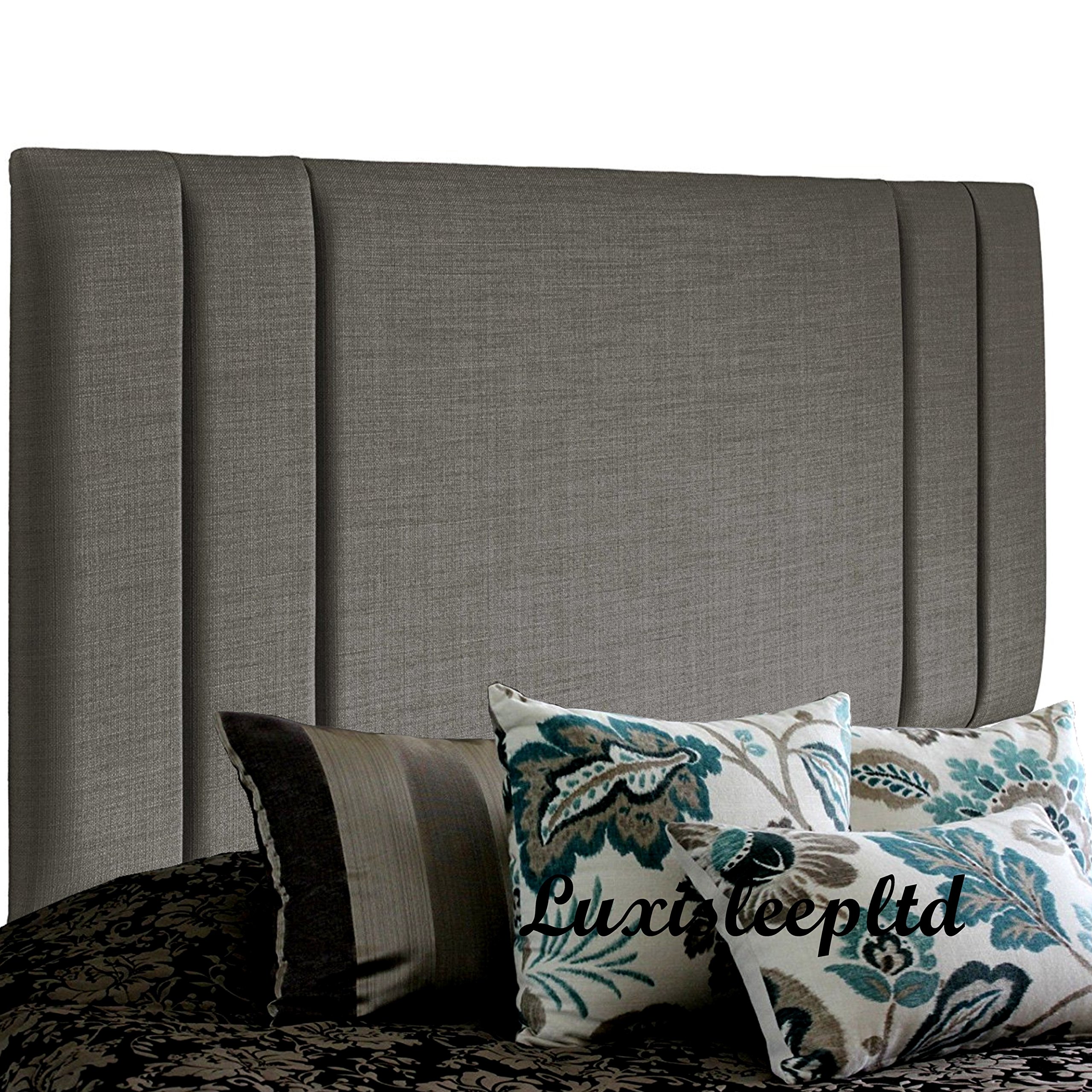 luxisleepltd Stylish Sidebars Headboard Finished In A Luxury Linen Fabric (4FT, Black)