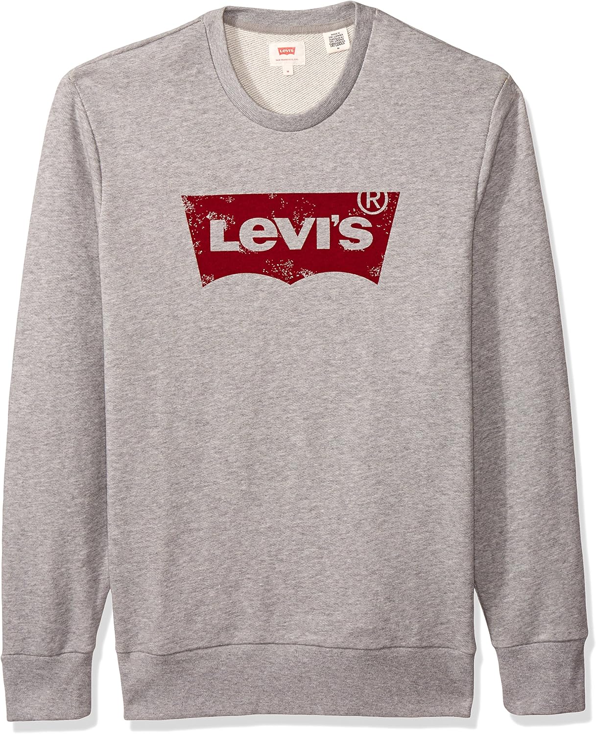 Levi's Sudadera para Hombre, Gris, Grande Ropa