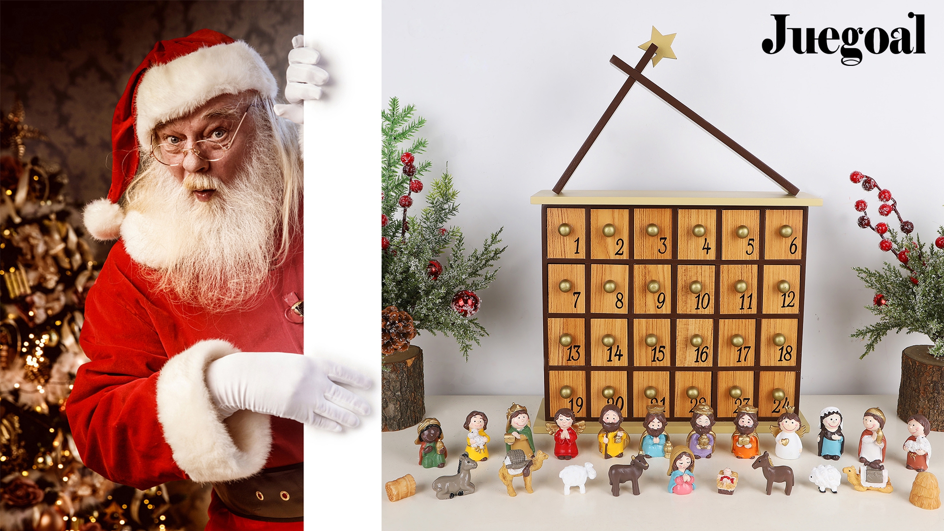 Amazon.com: Juegoal Nativity Advent Calendar, Countdown to