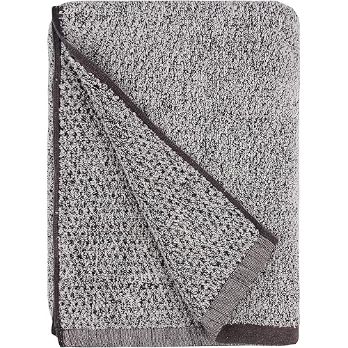 Everplush Diamond Jacquard Quick Dry Bath Towel,1 Pack,Grey
