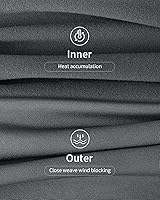 Vista 3 de WEERTI Ropa interior térmica larga de cabeza a pies para mujeres, con forro de vellón, capa base para climas fríos