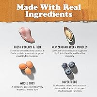 Vista 4 de Now Fresh Alimento para perros sin granos, 25 libras, receta de alimento para perros mayores de raza grande, dieta saludable con probióticos, carne