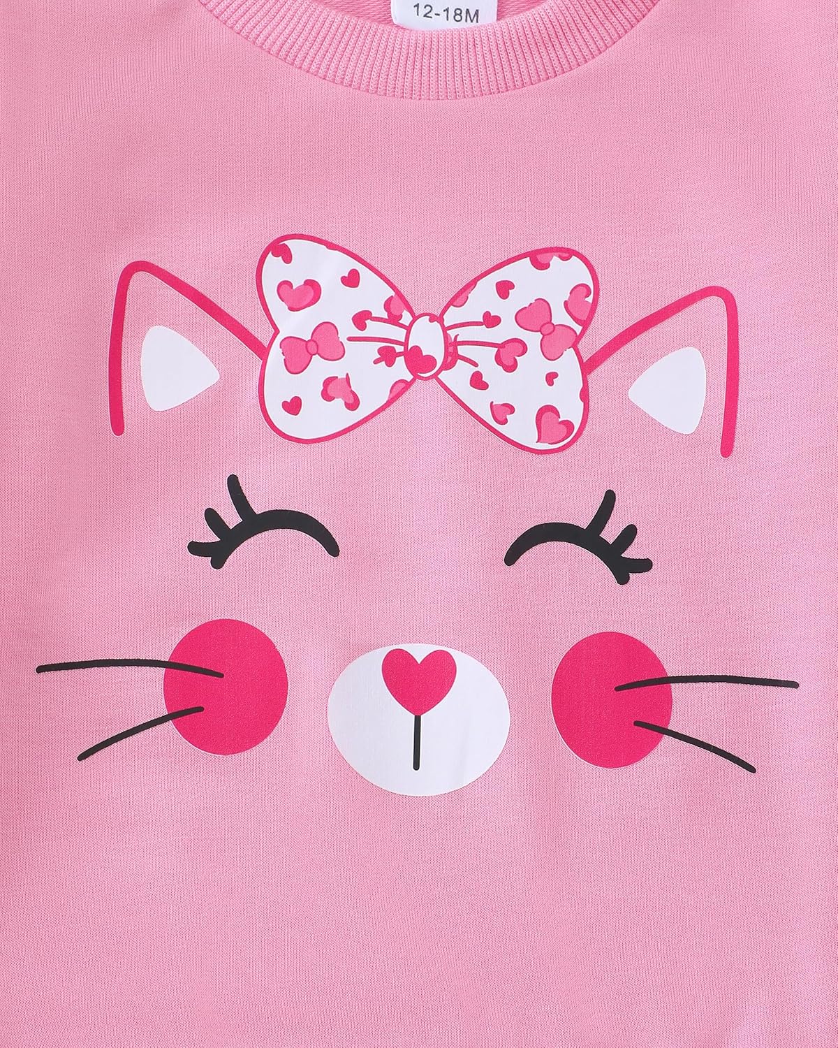 Renotemy Toddler Baby Girl Clothes Fall Winter Outfits Gifts Sweatshirt Bell Bottom Jeans Pants for 12Months-5 Year Girls - Image 5