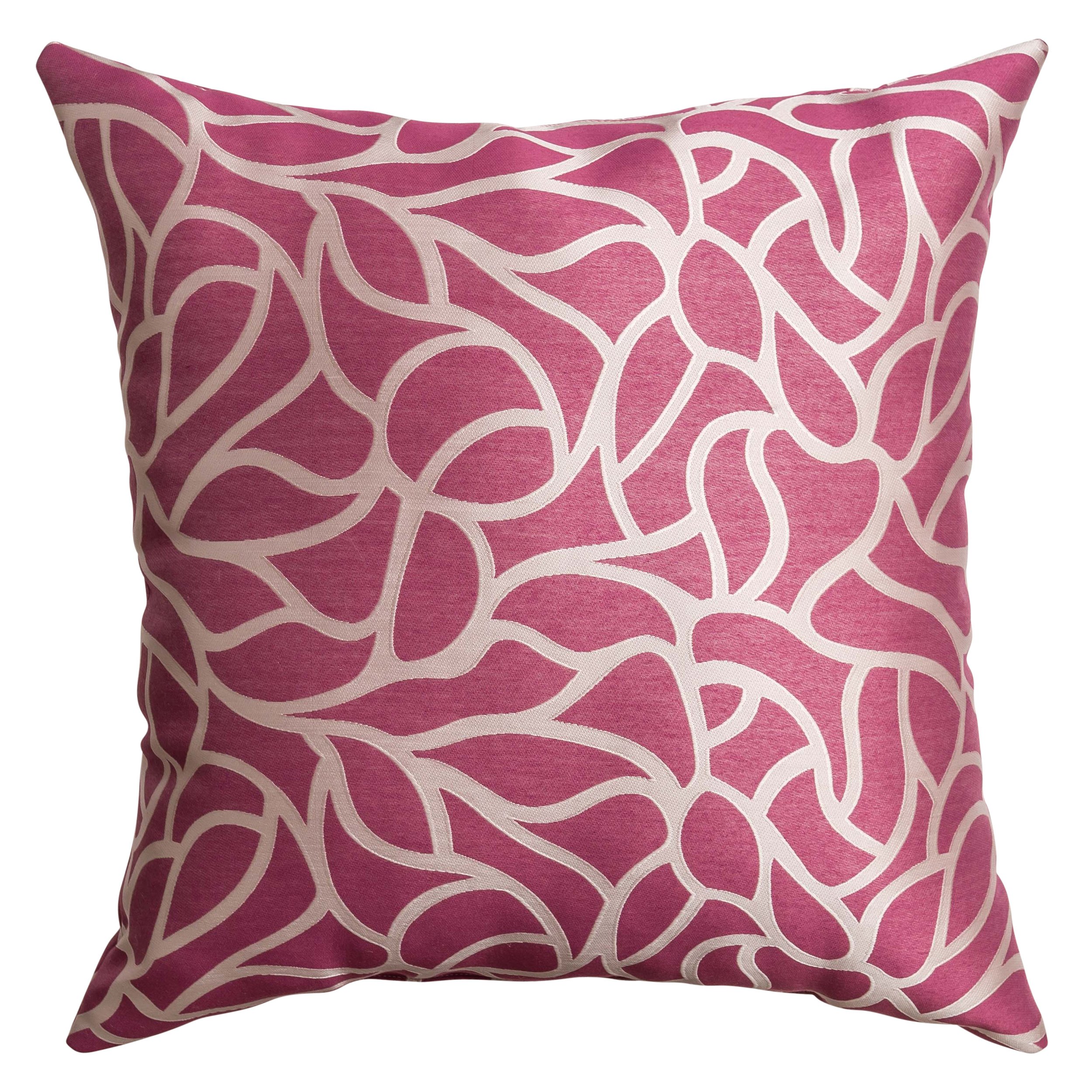 Softline Home Fashions Inc925BAR65118XPF Basra Decorative Pillow, 18", Flamingo Pink
