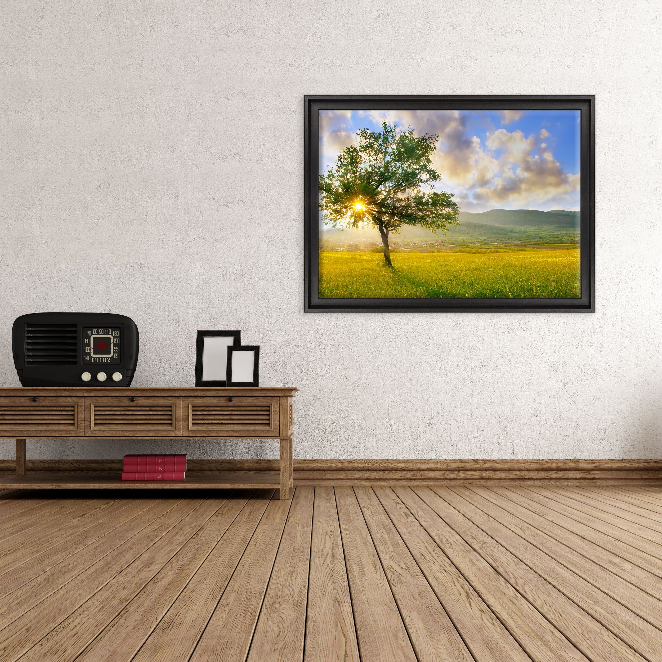 Cuadro sobre lienzo Canvas – ConKrea – Listo para colgar – Paisaje Campo