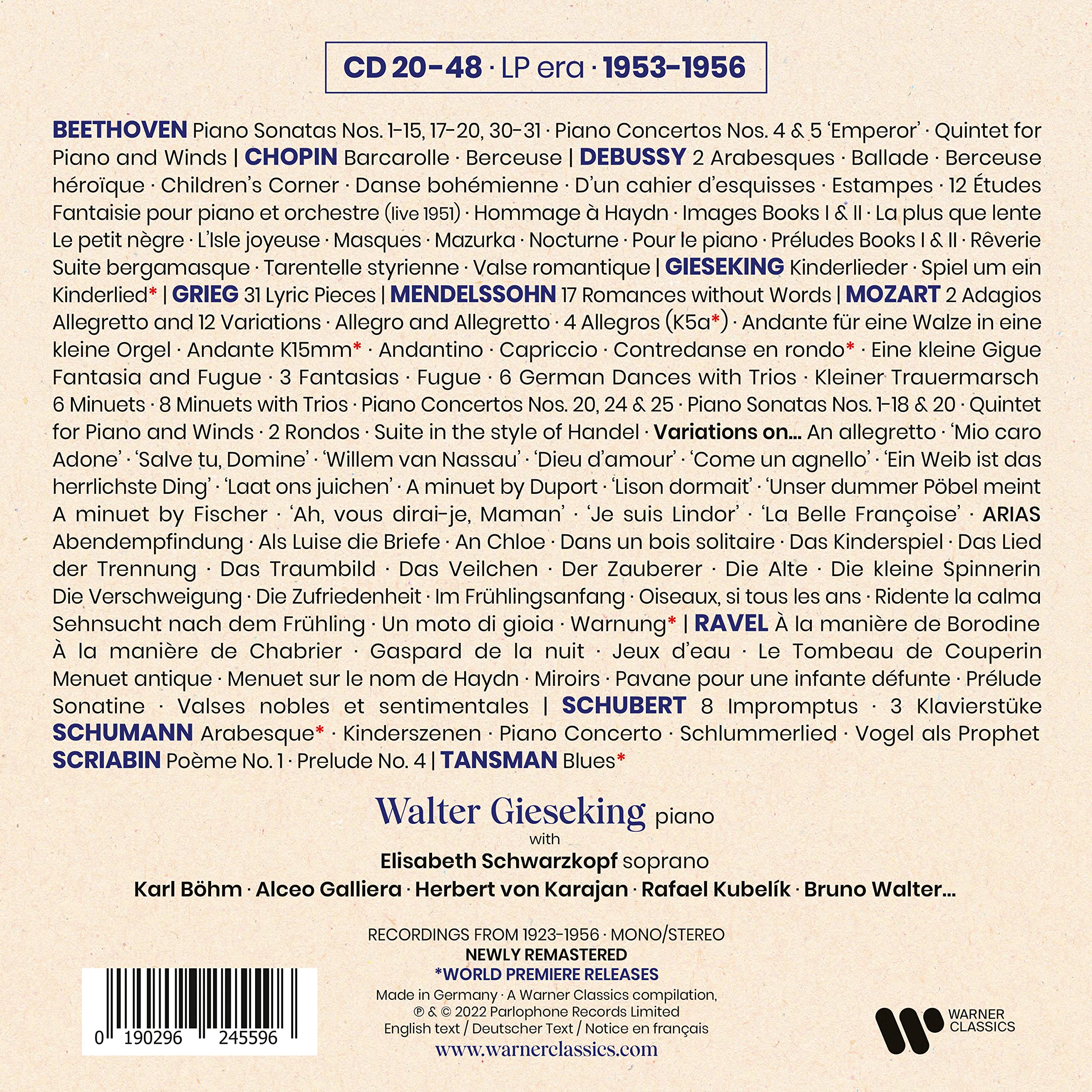 The Complete Warner Classics Recordings Edition (Box 4
