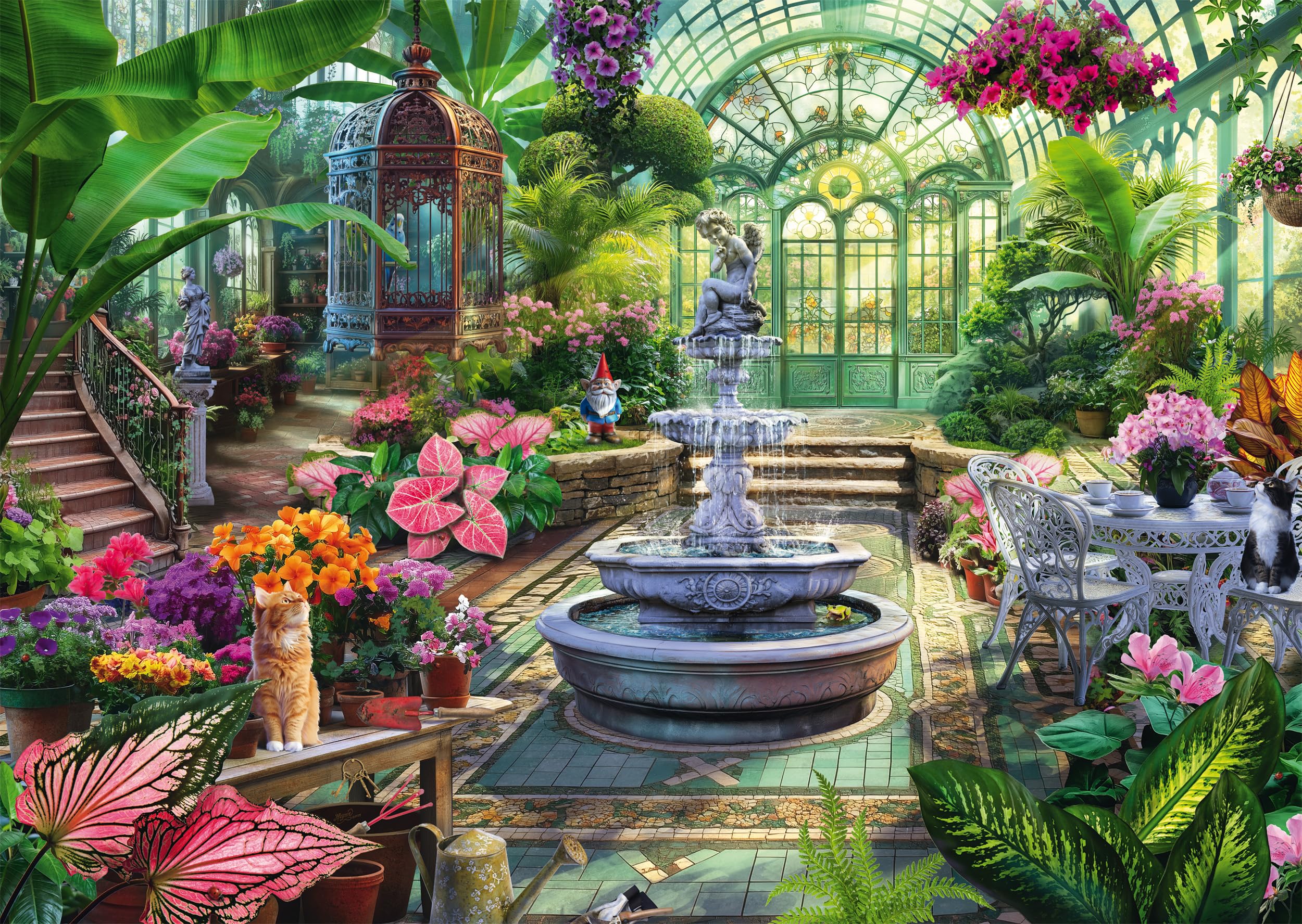 Schmidt Spiele 58633 Victorian Greenhouse, Jeff Haynie, 1000 Piece Jigsaw Puzzle