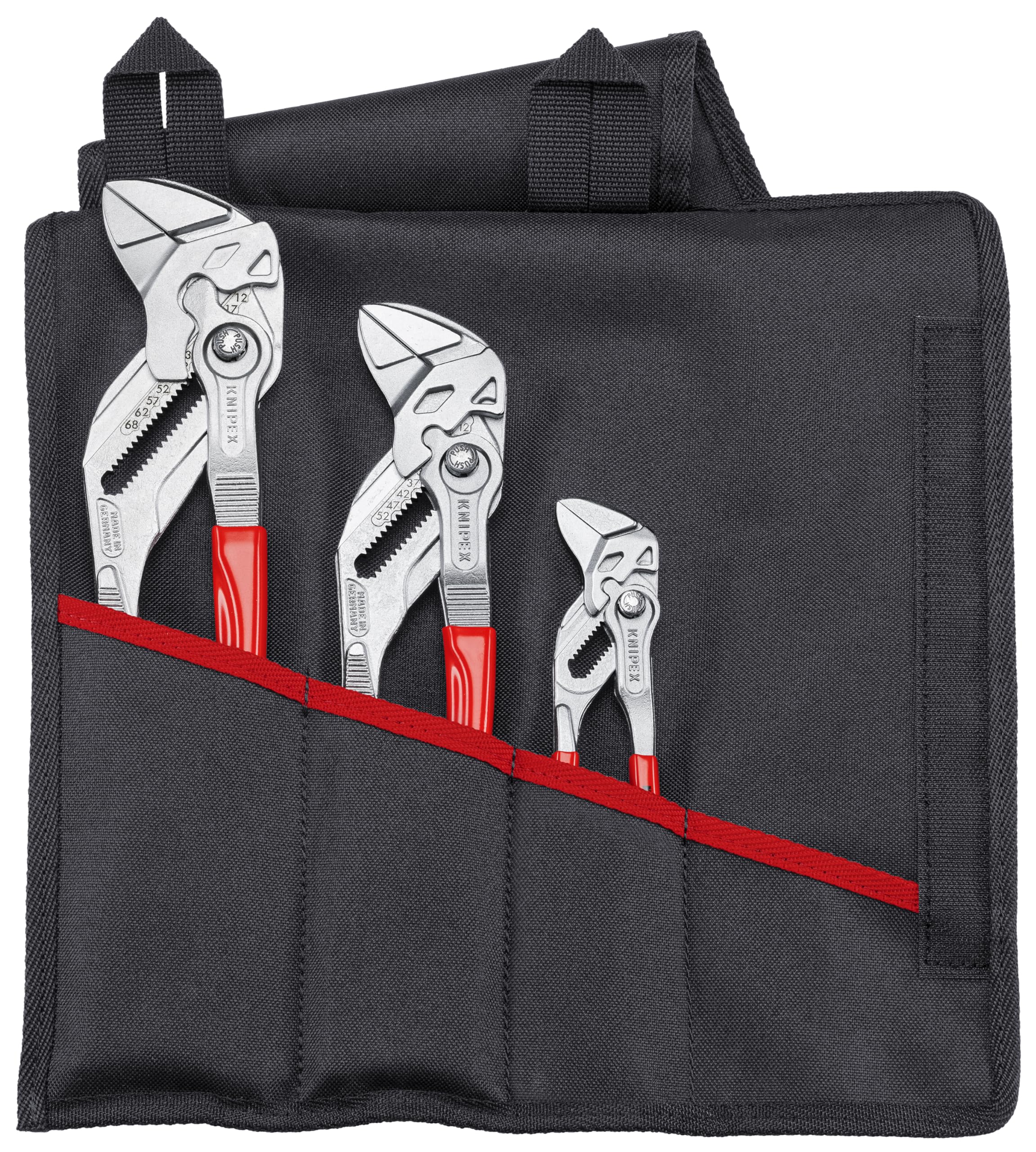 Tools 00 19 55 S7 3 Pc Pliers Wrench Set in Tool Roll