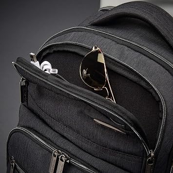 Samsonite Modern Utility Double Shot Laptop Backpack، Charcoal Heather، One Size