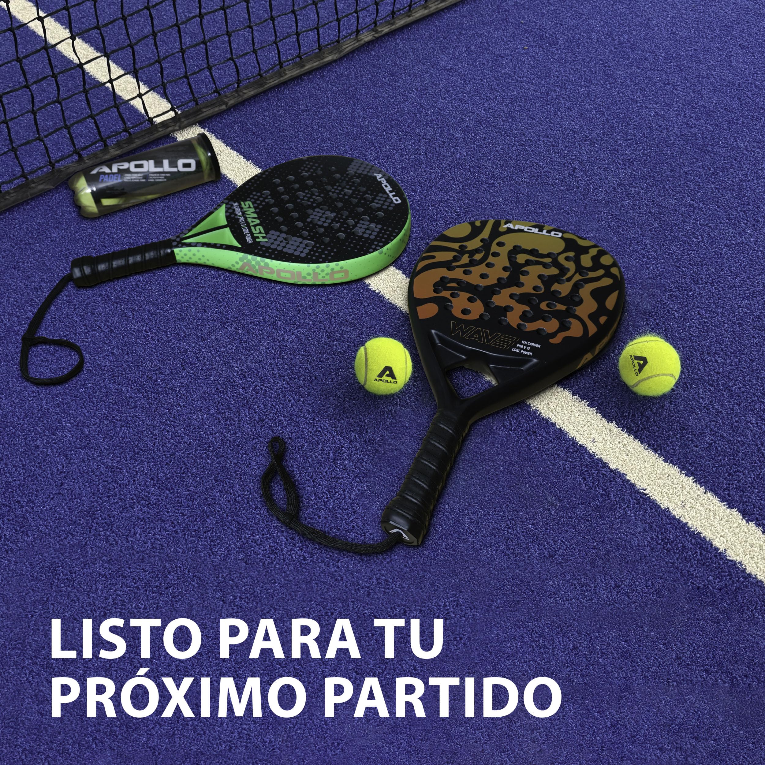 Apollo Pala de pádel - Pala de pádel para principiantes y avanzados, pala de carbono para hombre y mujer