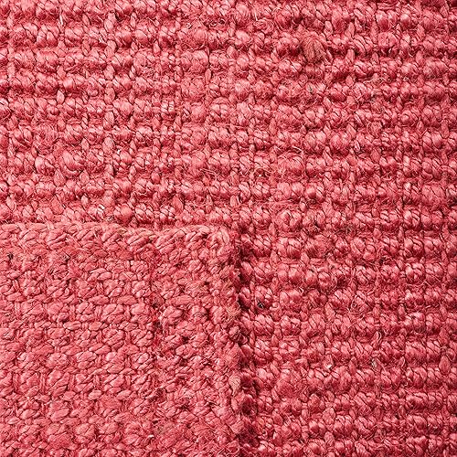 Miniatura 6 de SAFAVIEH Natural Fiber Collection - Alfombra decorativa de 2 x 3 pies, color rojo, hecho a mano, ideal para zonas de alto tráfico en entrada, sala