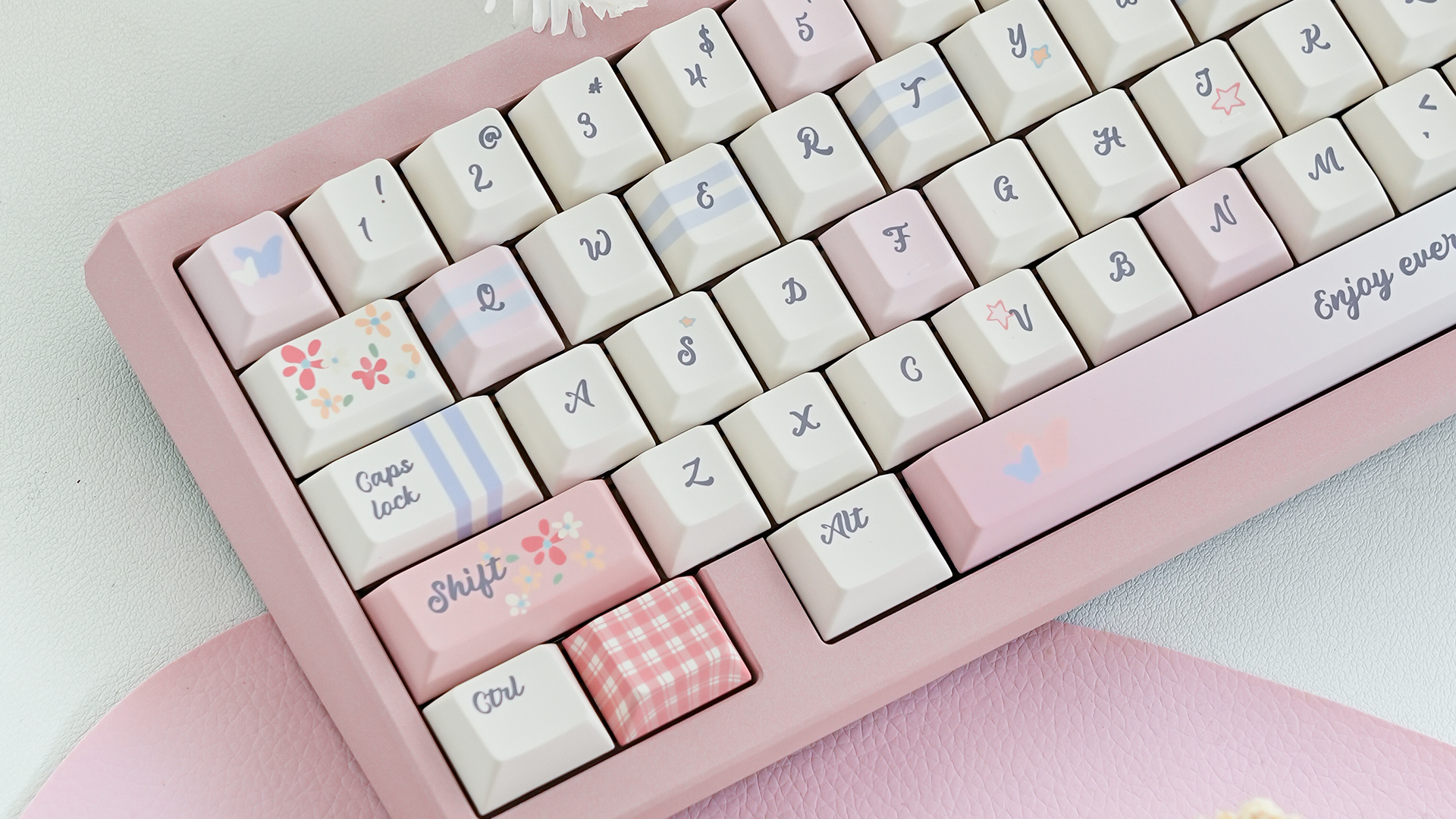 Amazon.com: Sumgsn 152 Keys Pink Keycaps Dye Sub PBT Custom Keycap