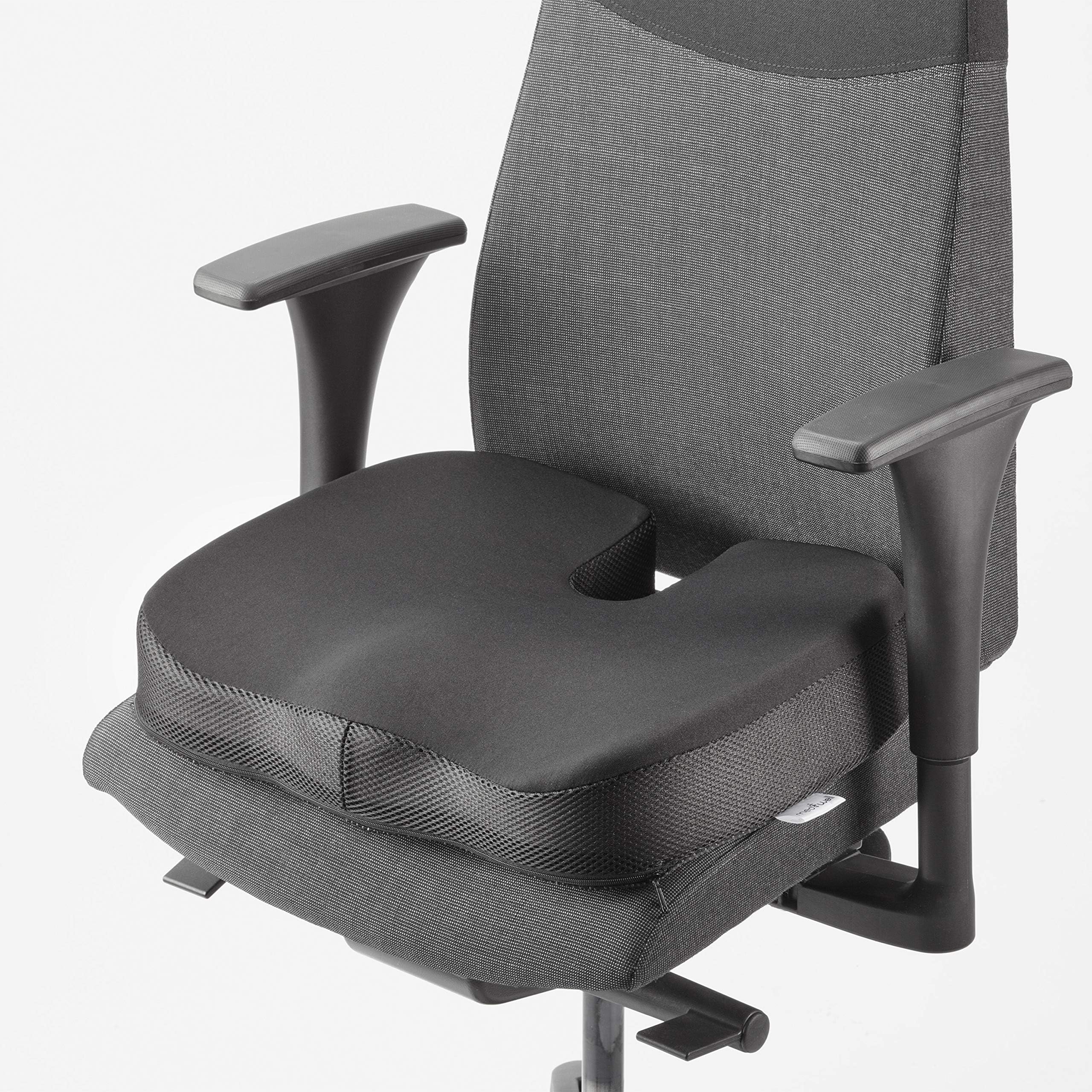 Mediwell Orthopaedic Seat Cushion with Cushions Non-slip Cover | Reduces Pain and provides upright posture/Pressure Relief Ring Cushion for Back, Disc and Coccyx Relief/Suitable for Car, Travel, Office & Wheelchair