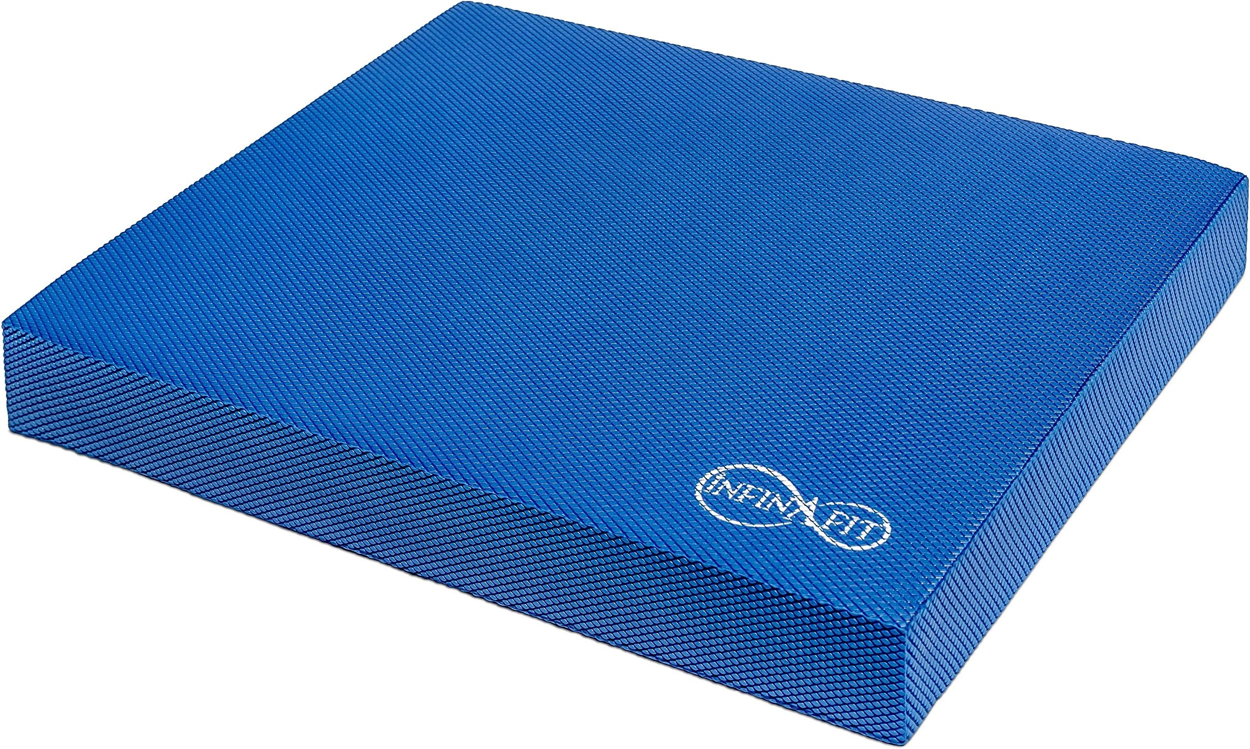 Infinafit Foam Balance Pad | 17 x 13 x 2.4 inch Soft Pad for Core Strengthening, Sports Training, Yoga, Physical Therapy, Rehabilitation, Cushioning and More (Blue)
