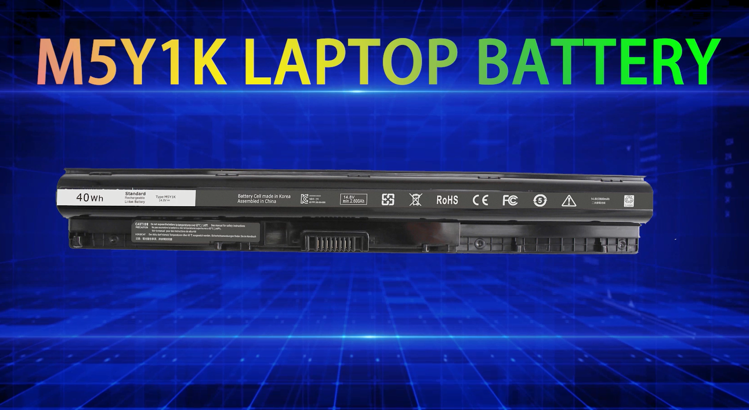 Amazon.com: 40Wh M5Y1K 14.8V Battery for Dell Inspiron 14 15 17