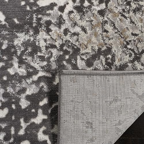 Miniatura 5 de SAFAVIEH Vogue Collection - Alfombra de área de 8 x 10 pies, color crema y beige, diseño abstracto moderno, no desprende pelusa y de fácil cuidado,