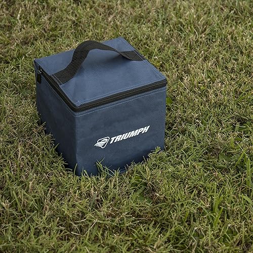 Miniatura 5 de Triumph - Juego de dominó de 28 piezas de madera para exteriores, gran formato, incluye bolsa de transporte