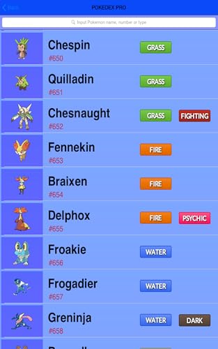 Pokedex for X and Y Complete! FREE