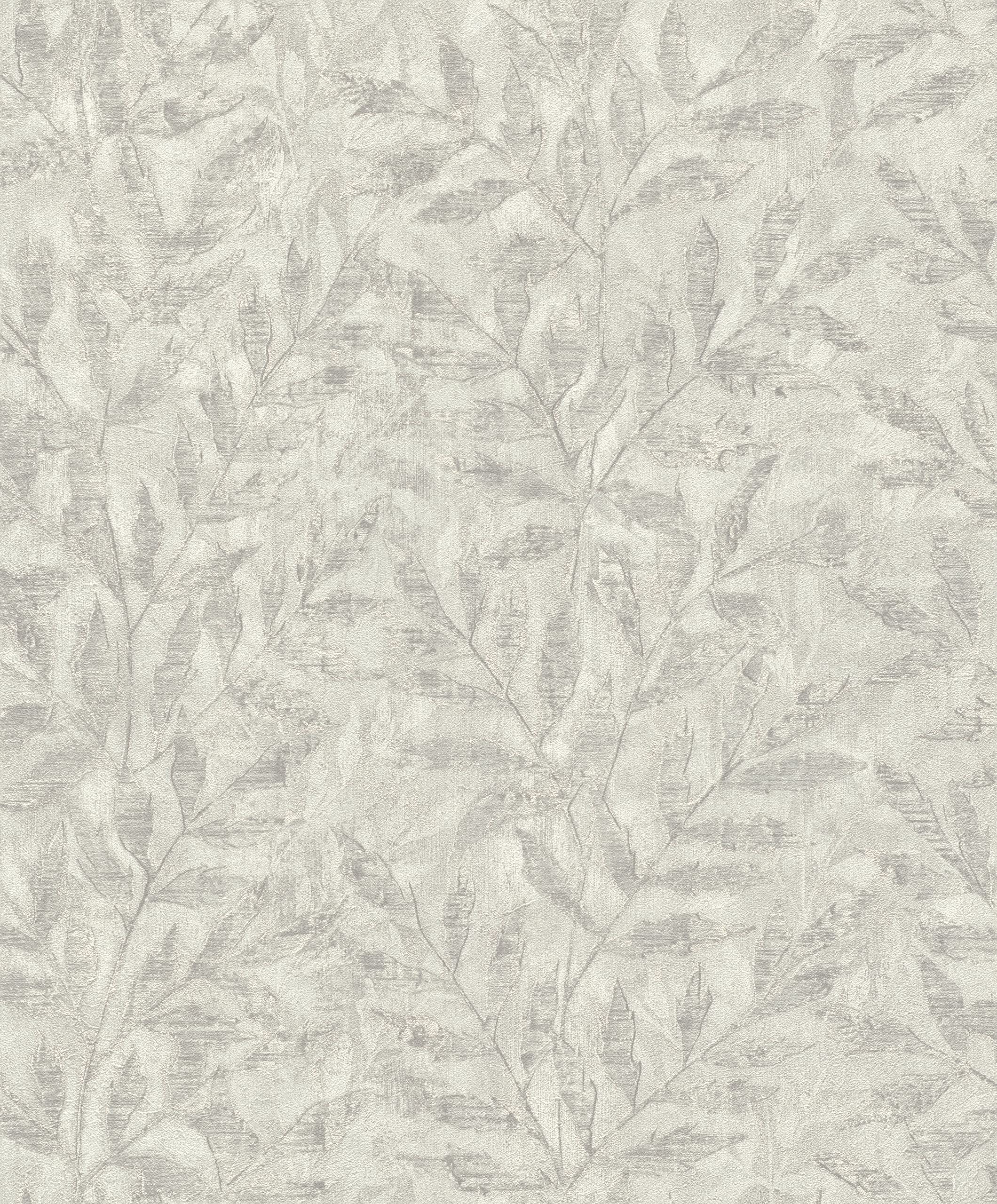 Papier peint non tissé haut de gamme motif feuilles délicates Rasch WTD 315011