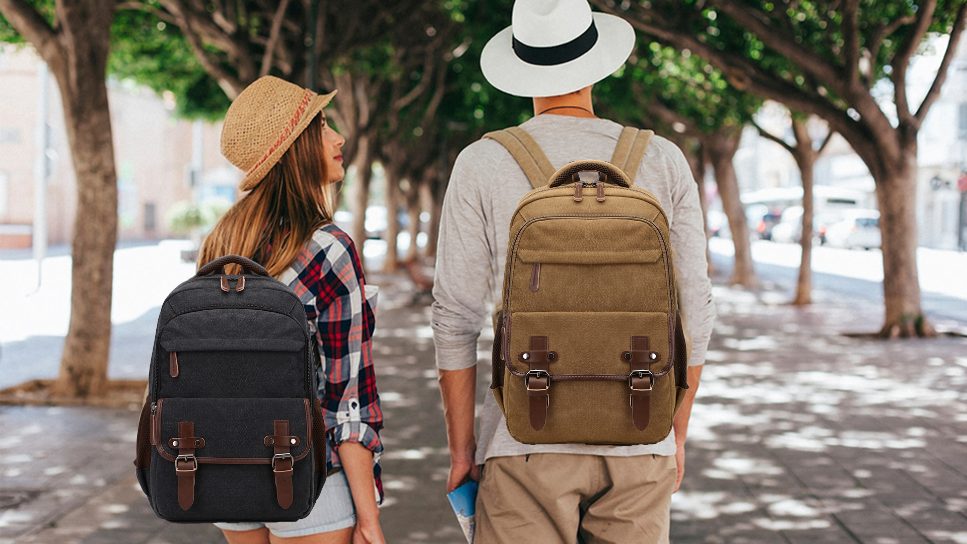amazon men's backpacks canvas laptop Amazon.com: Canvas Laptop Backpack with USB Charging Port, Vintage Daypack  for Men Women, Brown Travel Work Rucksack College Computer Bag Bookbag Fits  15.6 Inch Laptop, Brown : Electronics