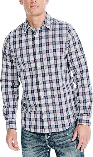 Nautica Camisa a cuadros Navtech Trim Fit para hombre