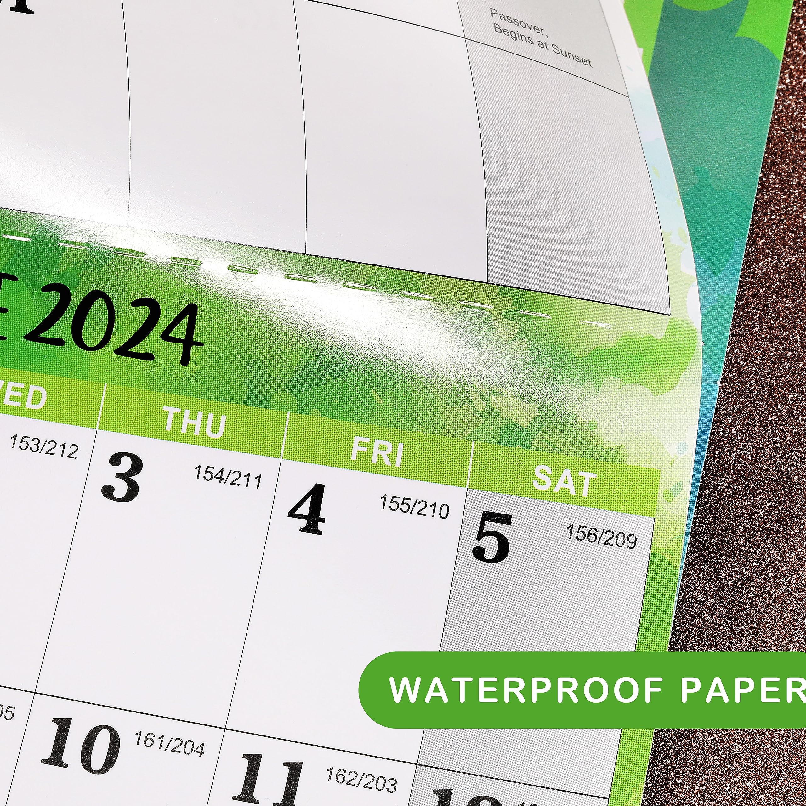 AT-A-GLANCE 2024 Erasable Calendar, Dry Erase Wall Planner, 36" X 24", Large, Vertical/Horizontal, Reversible (PM26P2824): Wall Calendars - View #10