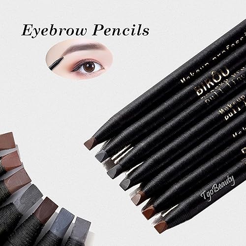 Miniatura 6 de Paquete de 5 lápices de cejas para cejas, impermeables, de larga duración, microblading para marcar, llenar, contornear