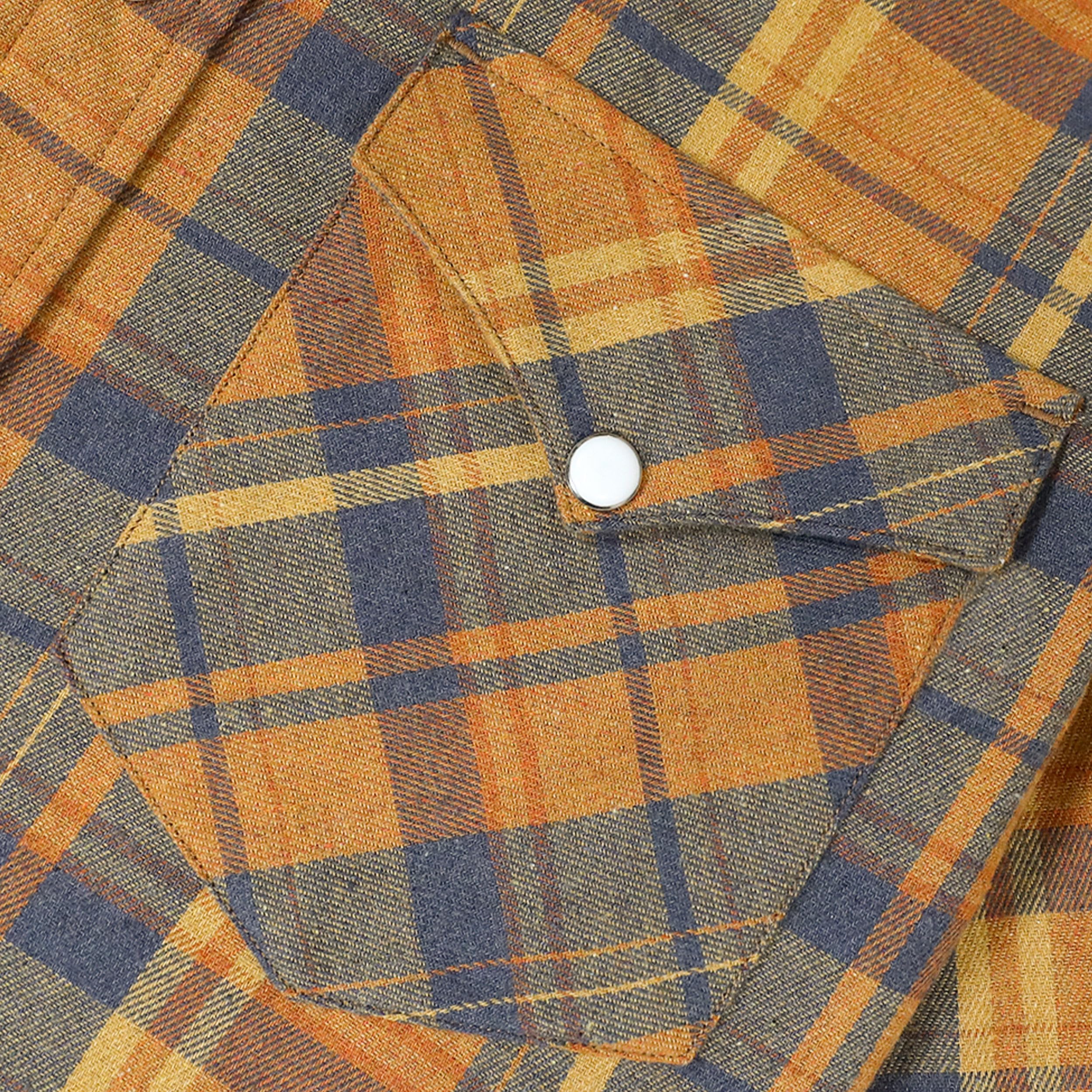 Dubinik® Camicia Flanella Uomo Invernale Camicia Uomo Flanella Cotone Western Cowboy con Bottone Automatico Vintage Quadri