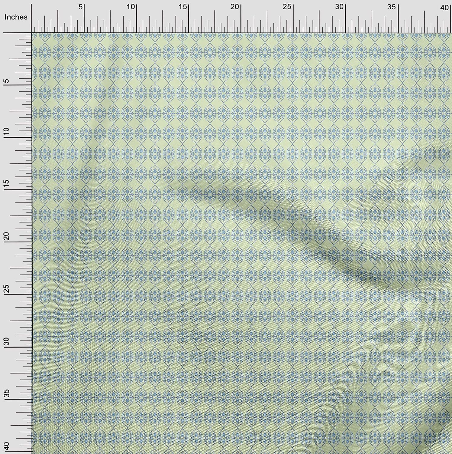 oneOone Viscose Chiffon Mint Fabric Geometric Fabric for Sewing Printed Craft Fabric by The Yard 42 Inch Wide-5