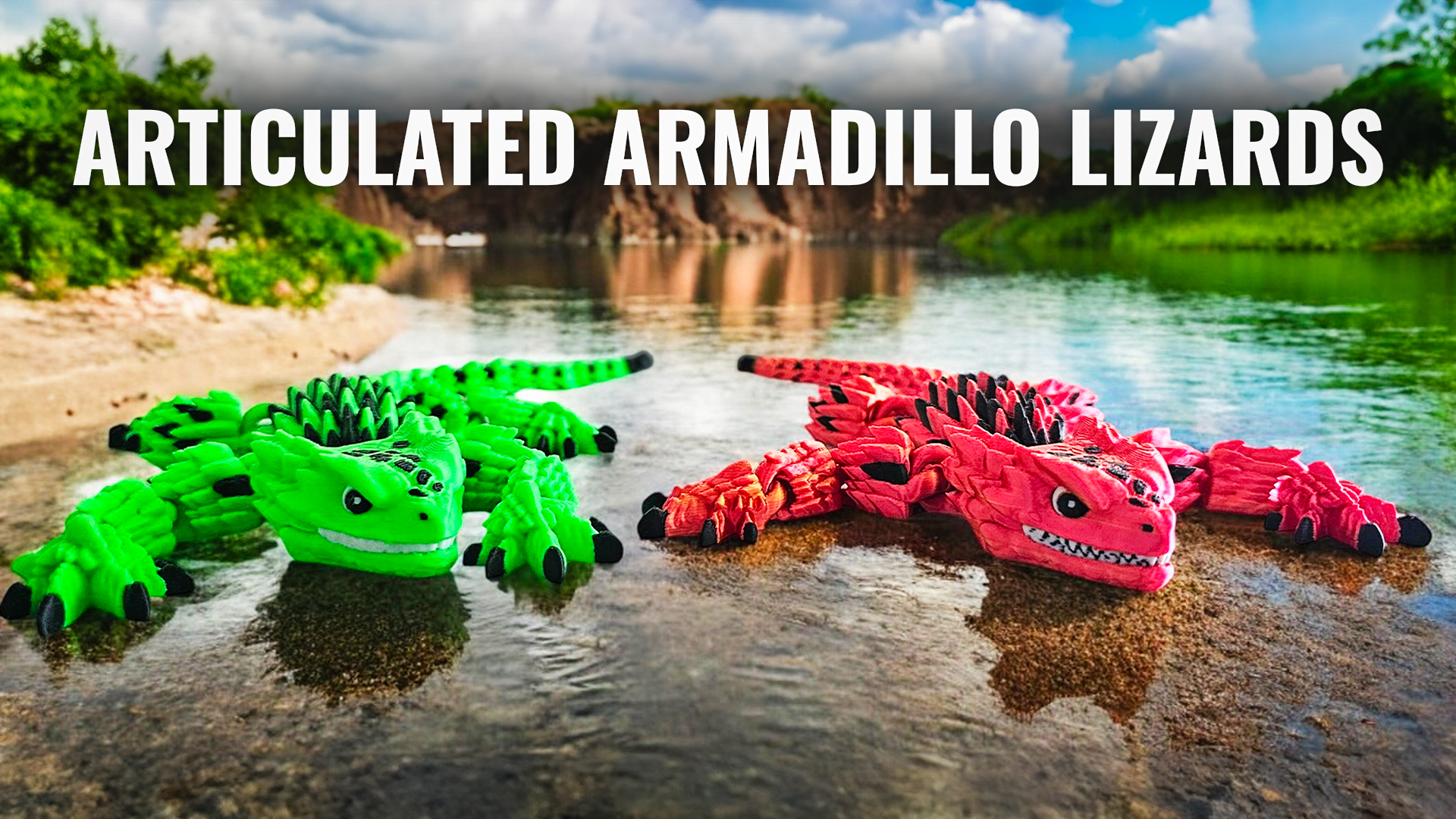 Amazon.com: Stylish Articulated Armadillo Lizard - 3D Printed with