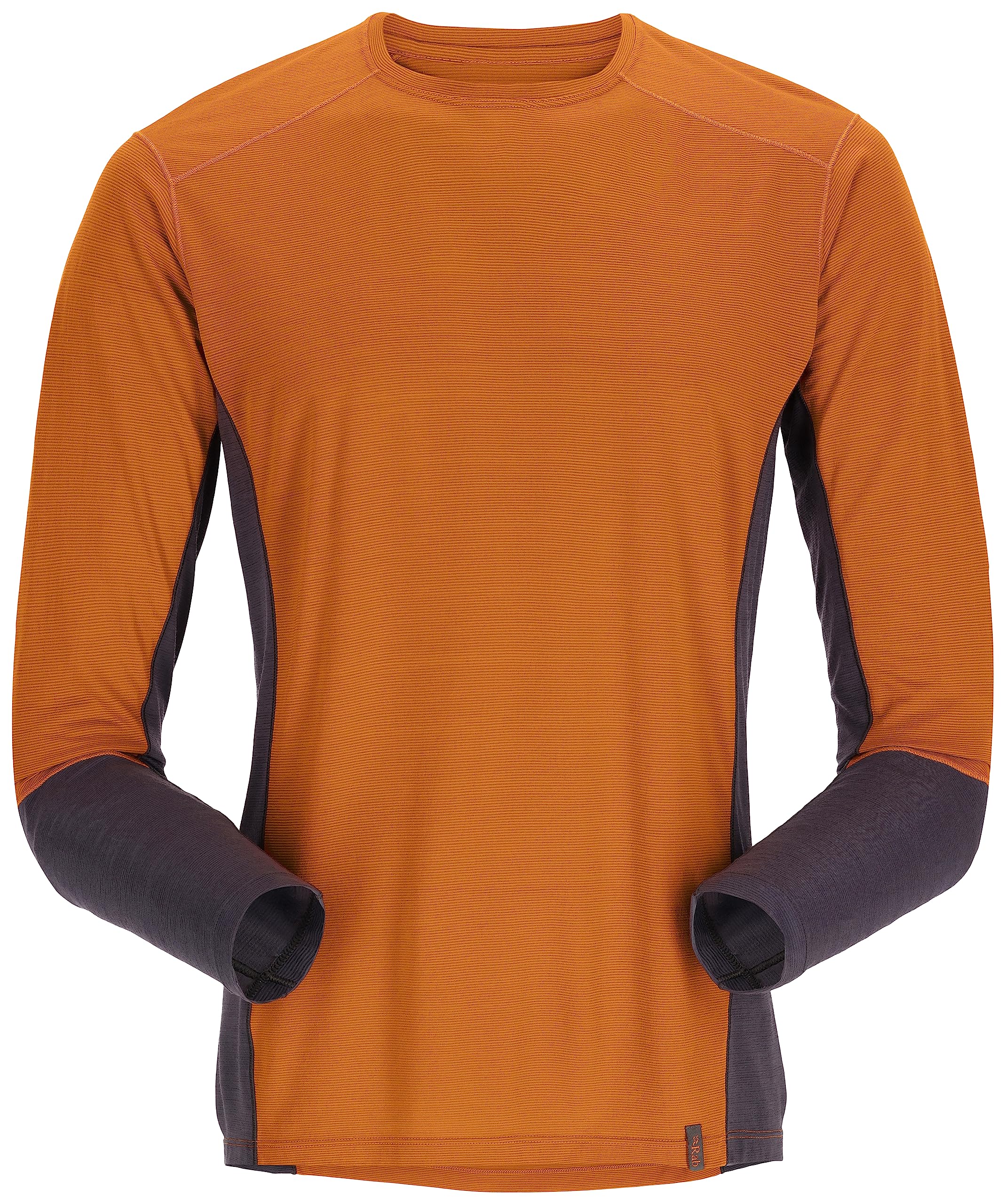 Rab Syncrino Base LS Tee Long Sleeve T-Shirt for Skiing, Trekking, & Climbing - Marmalade - Large