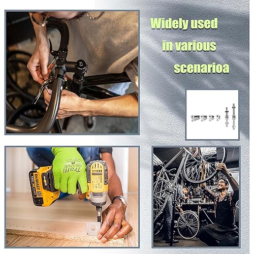 Miniatura 7 de Juego de 680 tornillos Phillips, tuercas y arandelas, M3 M4 M5 M6 de cabeza plana avellanada de acero inoxidable con cabeza plana Phillips