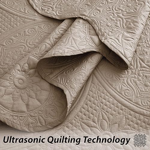 Vista 394 de IR Imperial Rooms - Juego de colcha individual (68 x 86 pulgadas) + 1 funda de almohada (20 x 26 + 2 pulgadas), 2 piezas, ligera, reversible