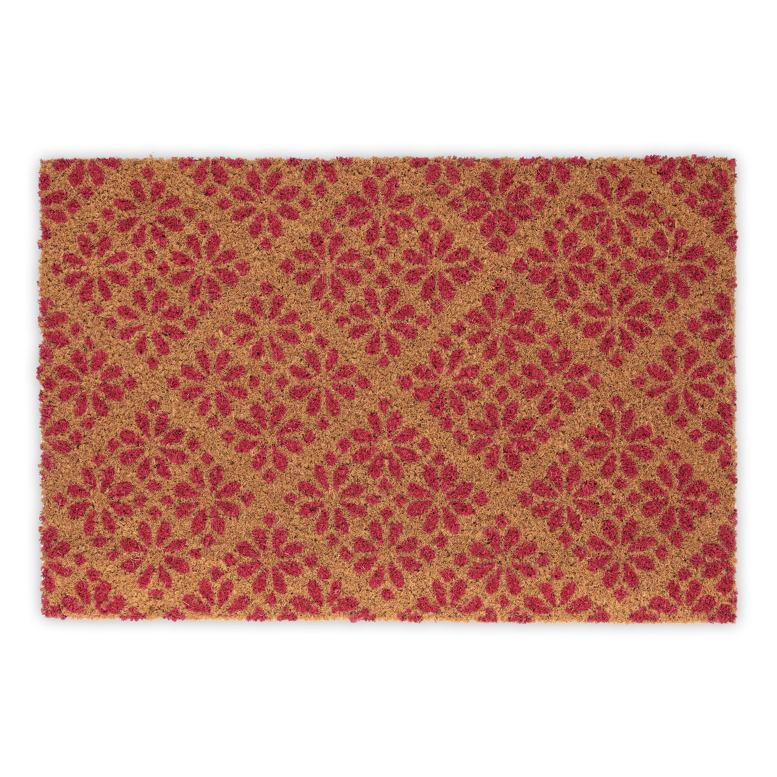 Relaxdays Zerbino in cocco 60x40, tappetino antiscivolo, resistente